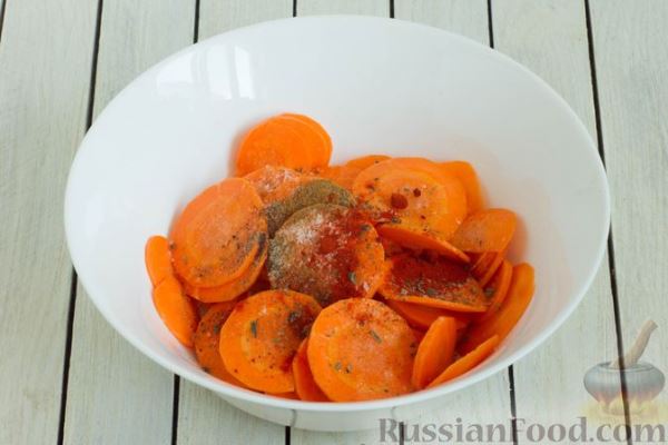 Морковные чипсы с пряностями (в духовке)
