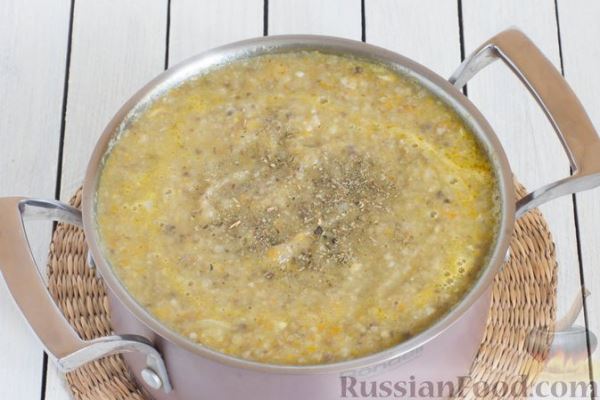 Овощной суп-пюре из патиссонов с шампиньонами
