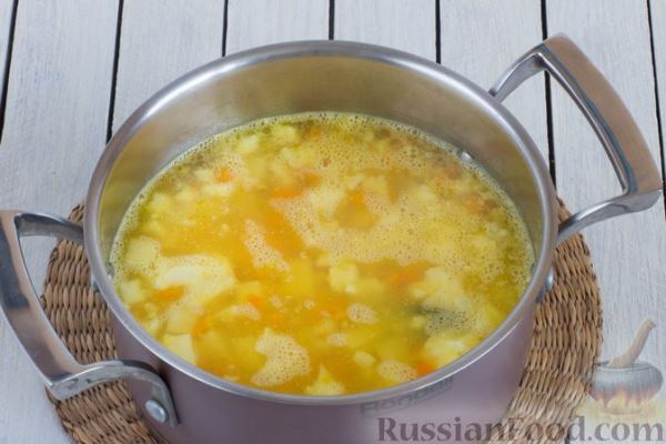Гороховый суп с цветной капустой